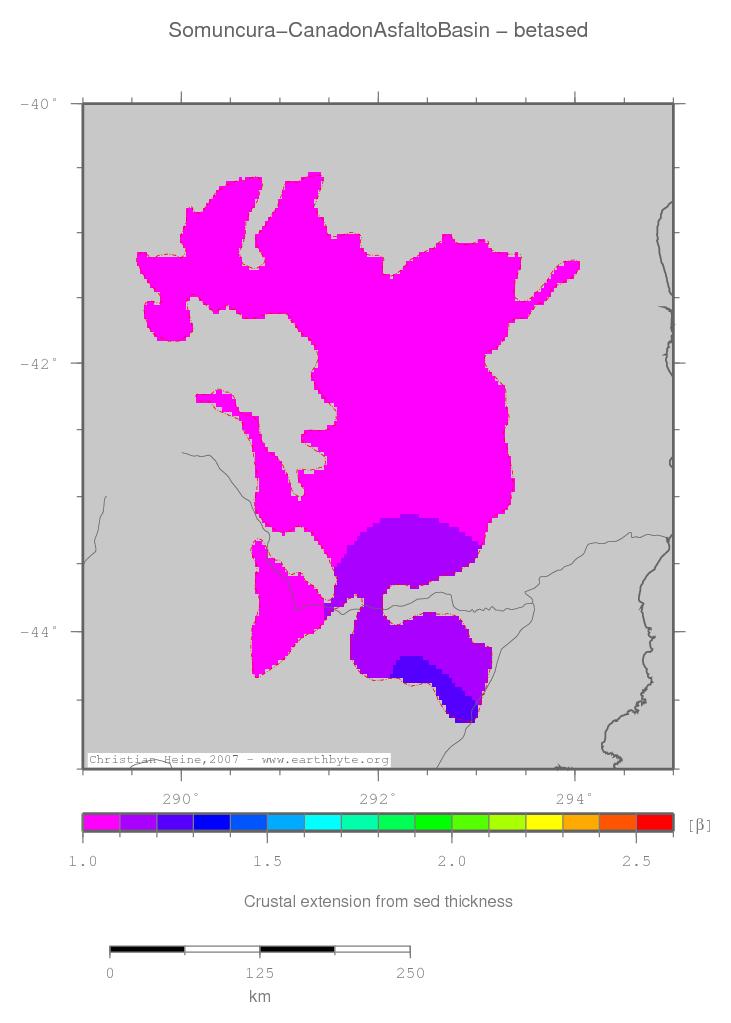 Somuncura - Canadon Asfalto Basin location map