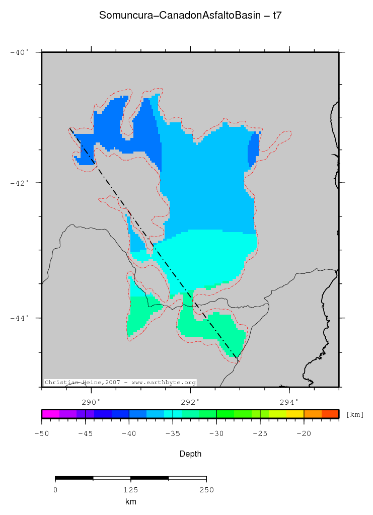 Somuncura - Canadon Asfalto Basin location map