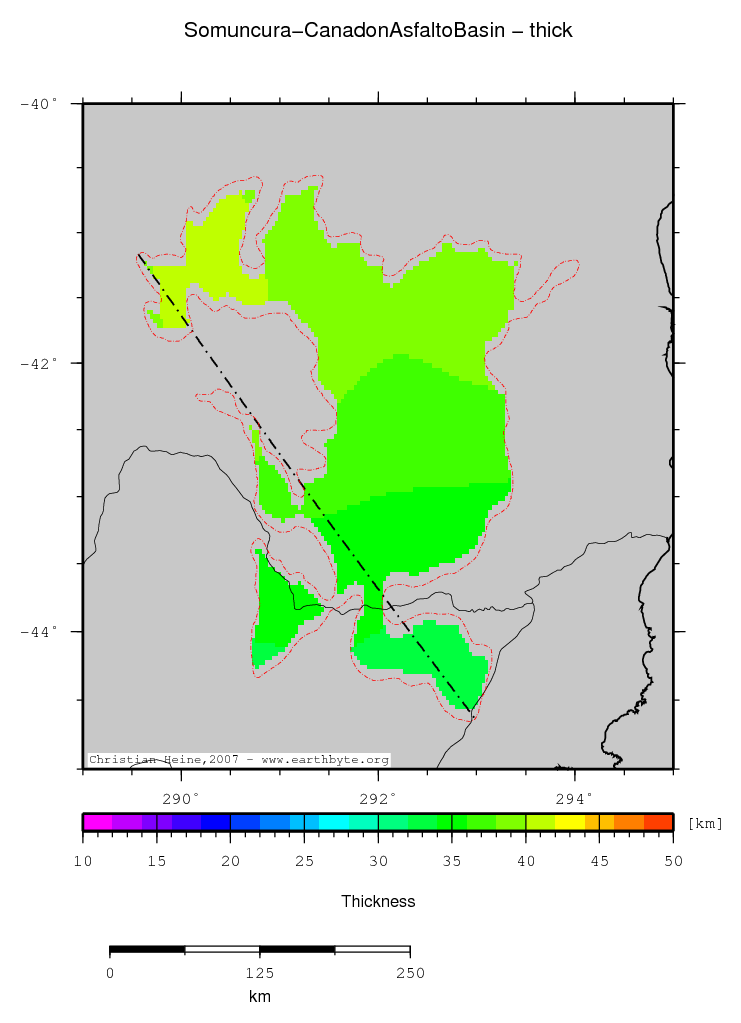 Somuncura - Canadon Asfalto Basin location map