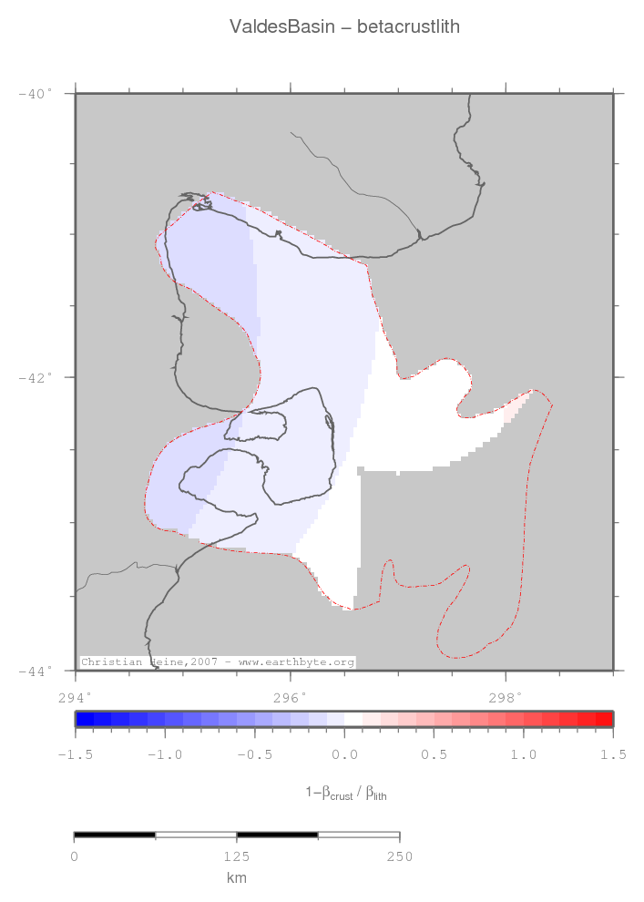 Valdes Basin location map