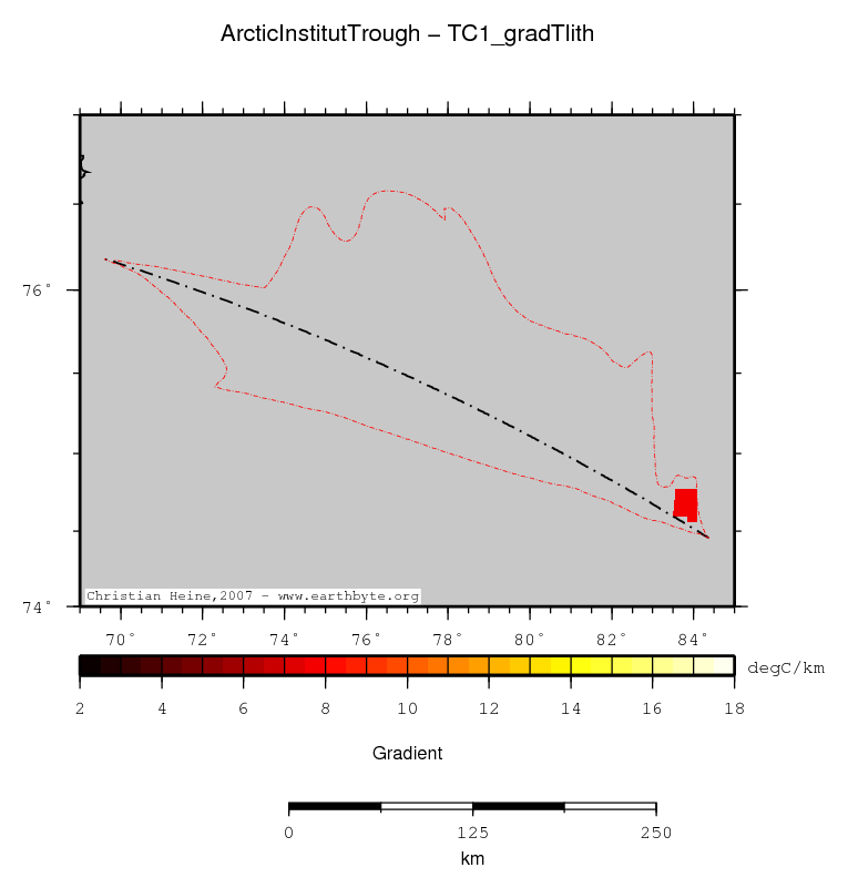 Arctic Institut Trough location map