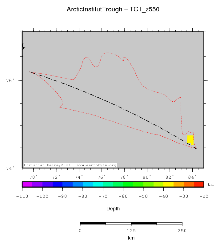 Arctic Institut Trough location map