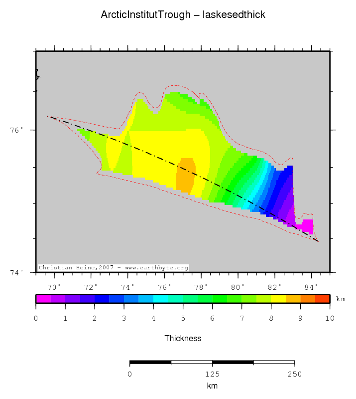 Arctic Institut Trough location map