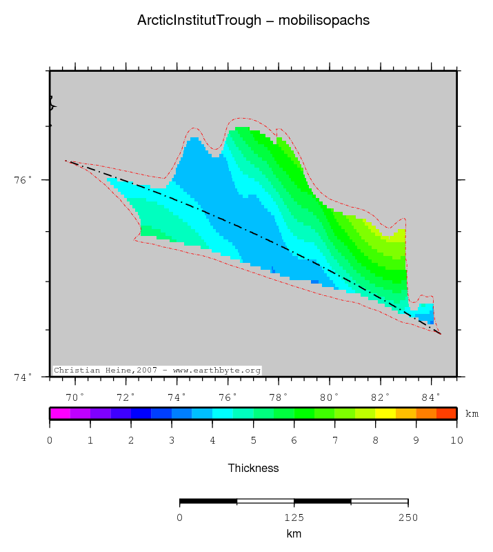 Arctic Institut Trough location map