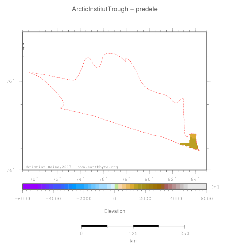 Arctic Institut Trough location map