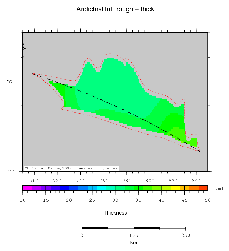 Arctic Institut Trough location map