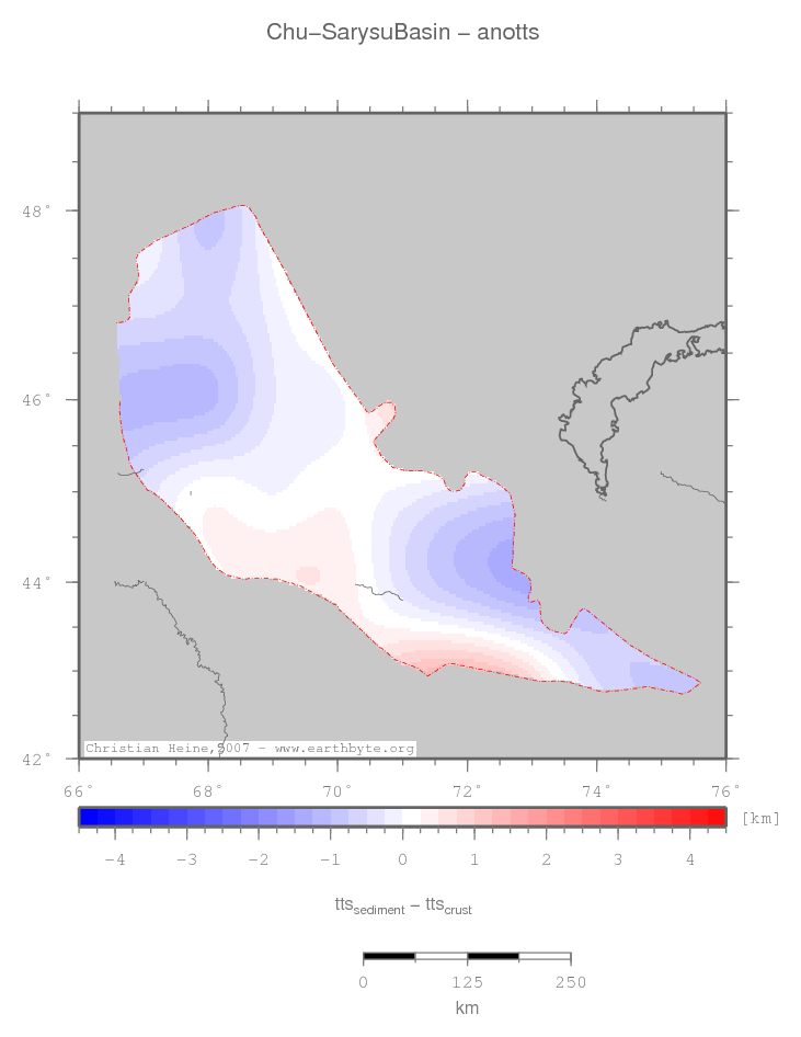 Chu-Sarysu Basin location map