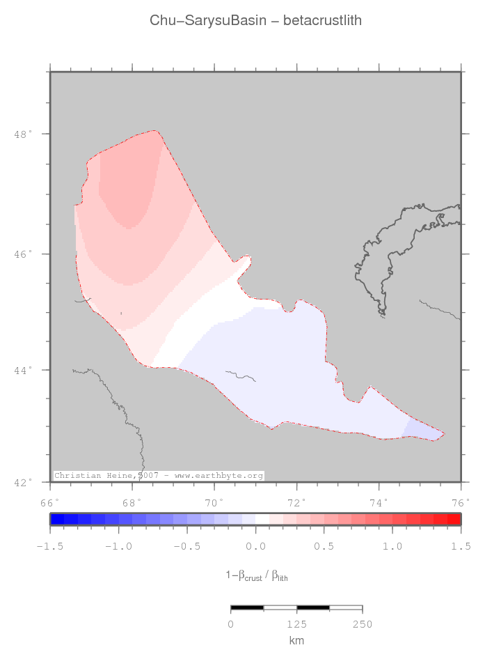 Chu-Sarysu Basin location map