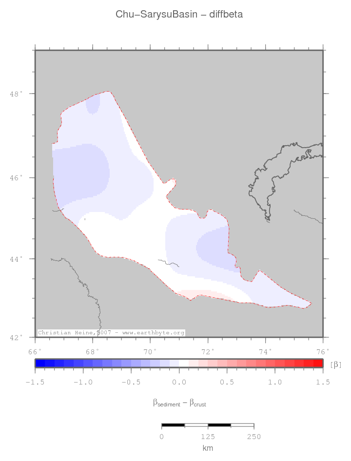 Chu-Sarysu Basin location map