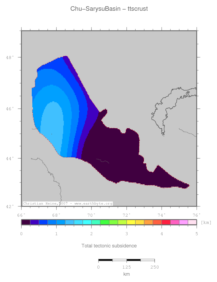 Chu-Sarysu Basin location map