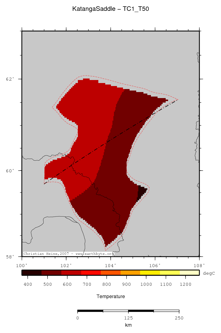 Katanga Saddle location map