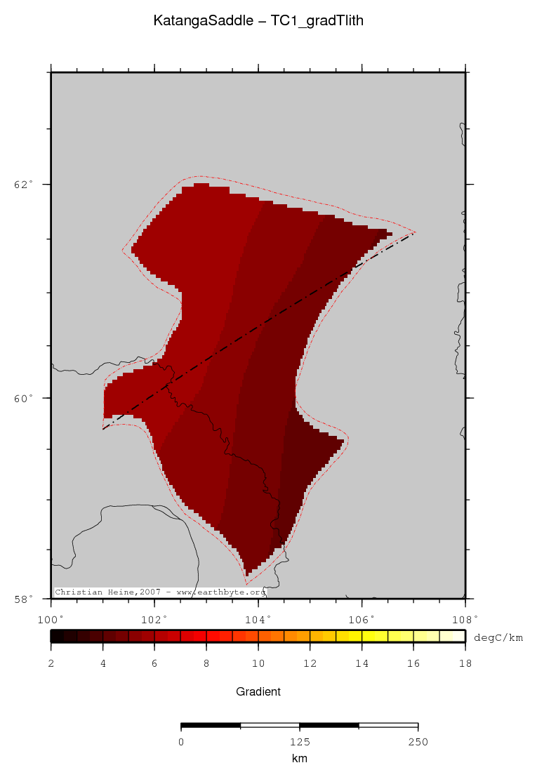 Katanga Saddle location map