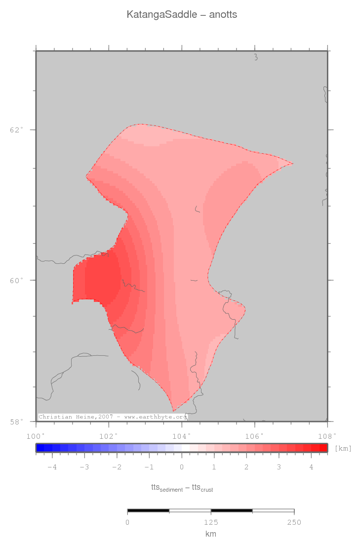 Katanga Saddle location map