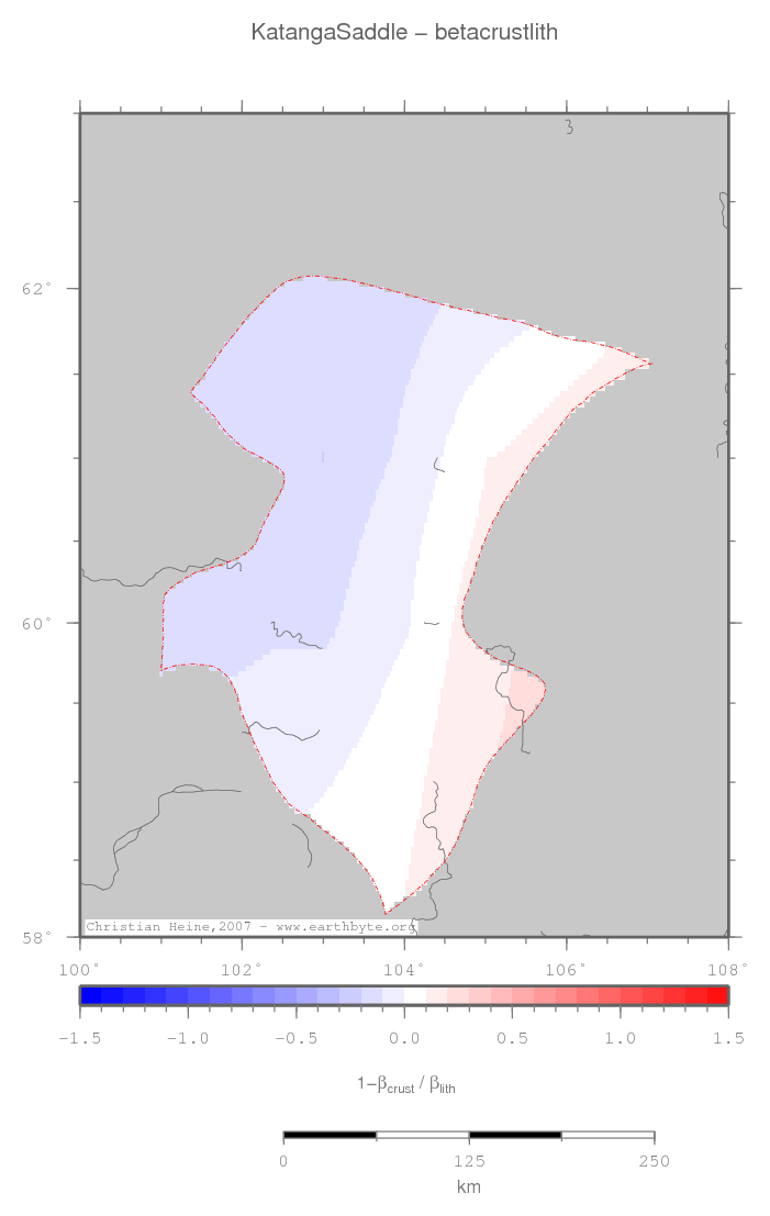 Katanga Saddle location map