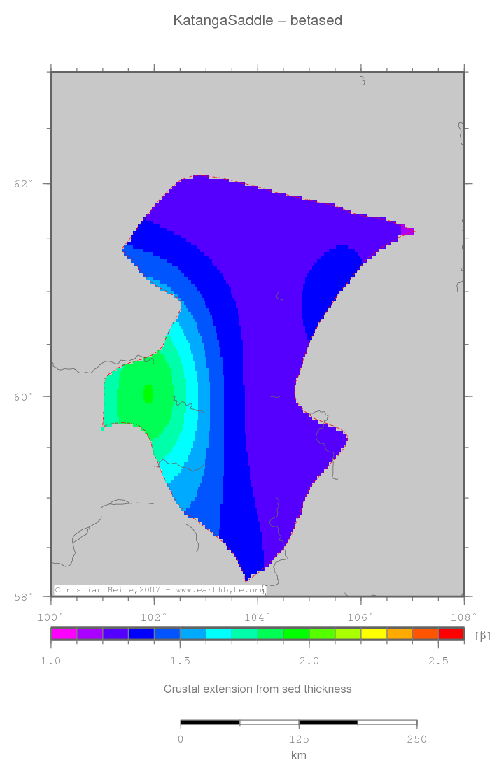 Katanga Saddle location map