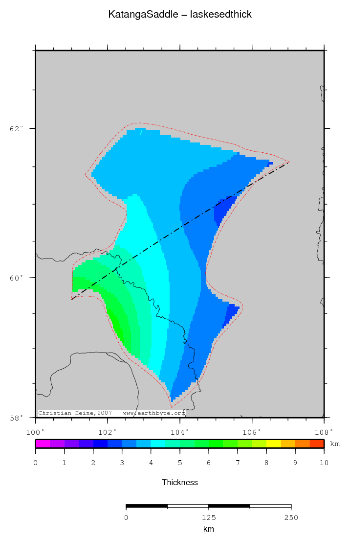 Katanga Saddle location map