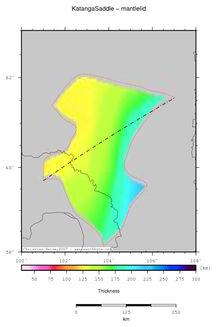 Katanga Saddle location map