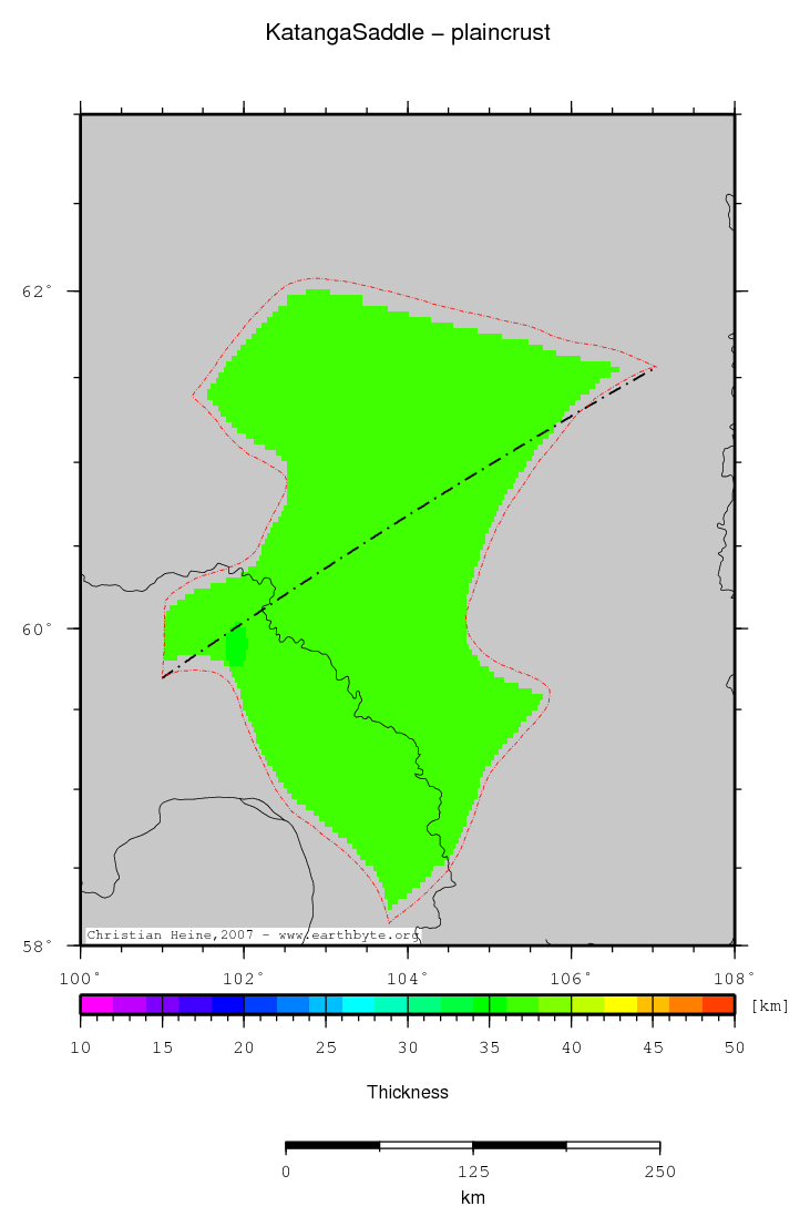 Katanga Saddle location map