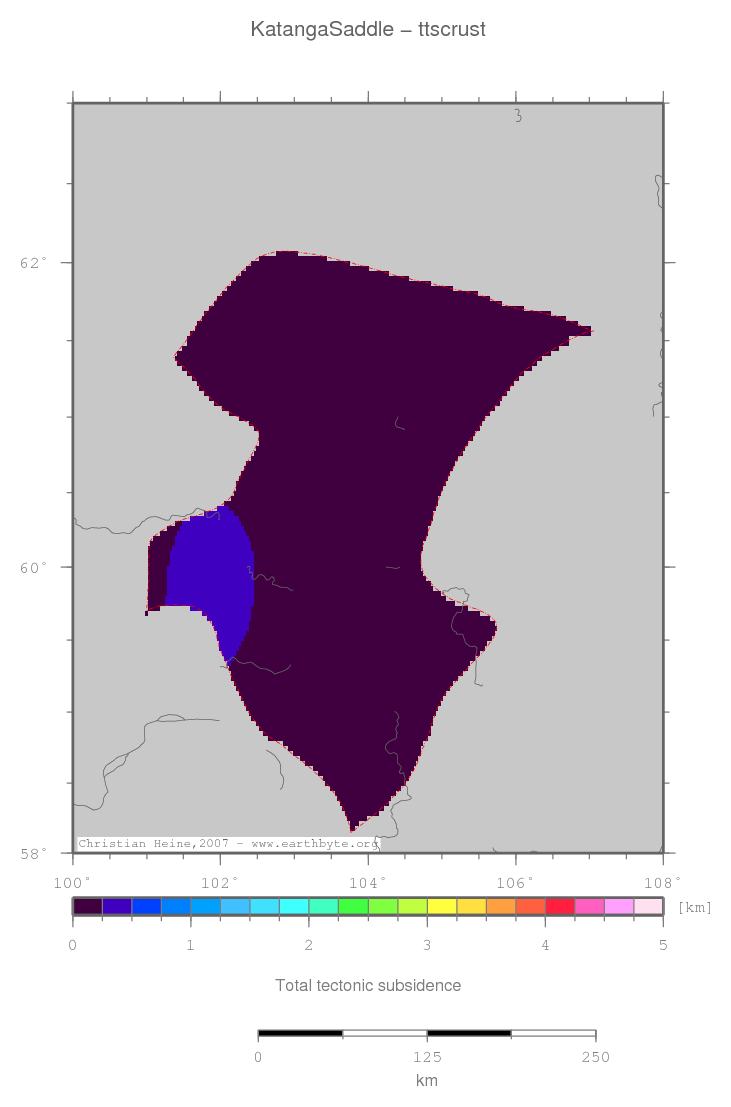 Katanga Saddle location map