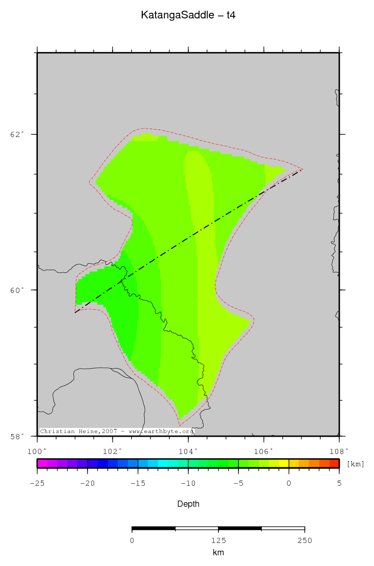 Katanga Saddle location map