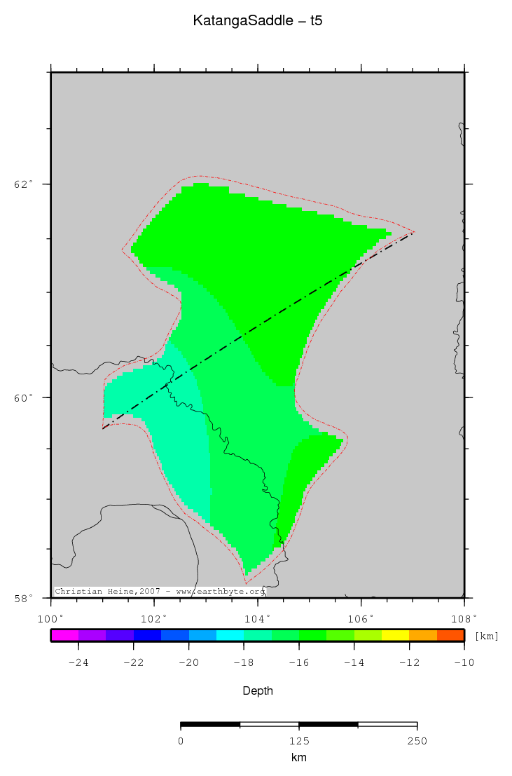 Katanga Saddle location map