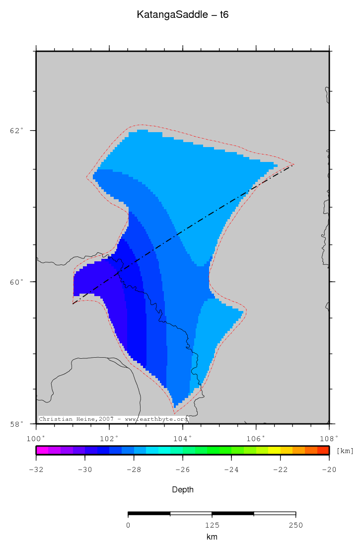 Katanga Saddle location map