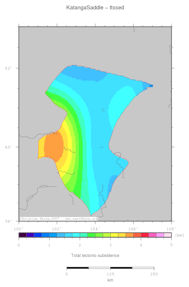 Katanga Saddle location map