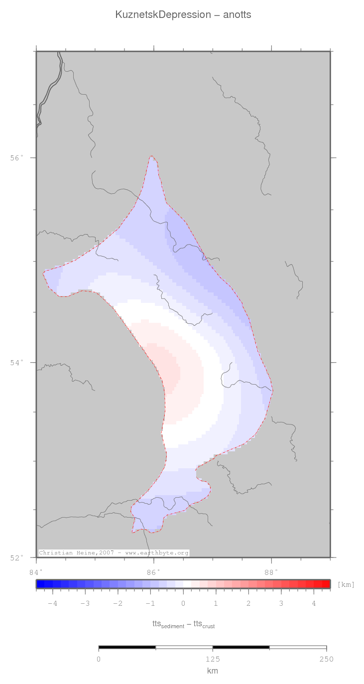 Kuznetsk Depression location map