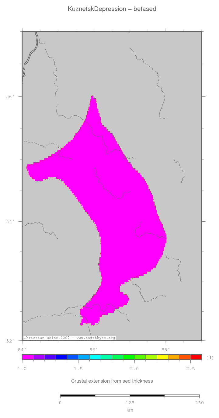 Kuznetsk Depression location map