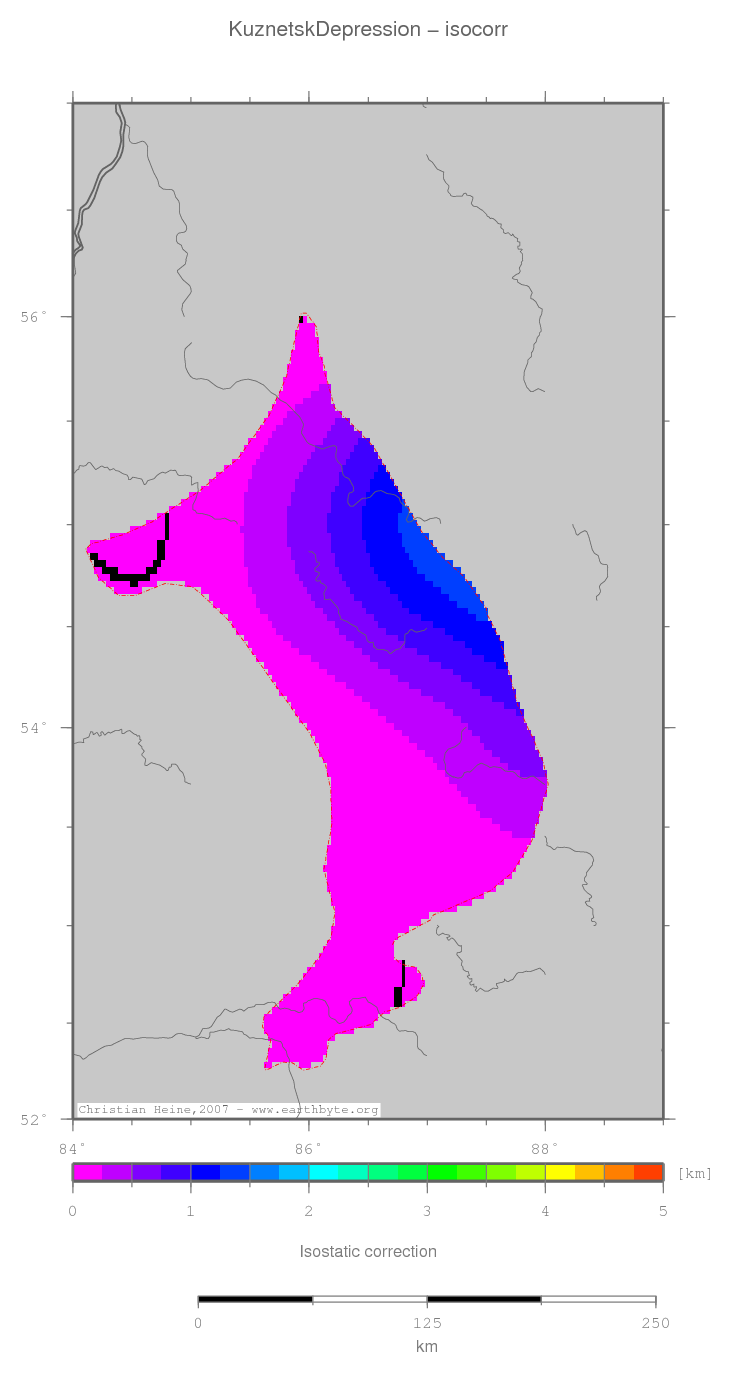 Kuznetsk Depression location map