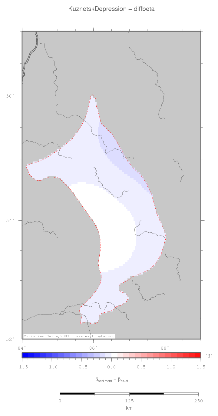 Kuznetsk Depression location map