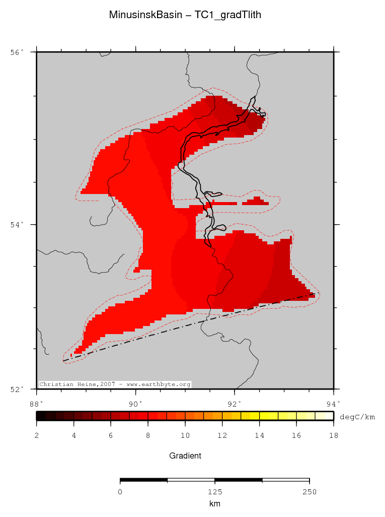 Minusinsk Basin location map