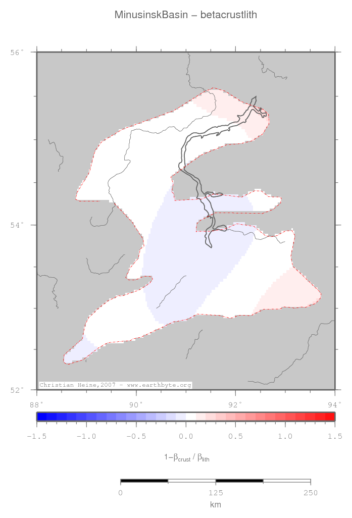 Minusinsk Basin location map