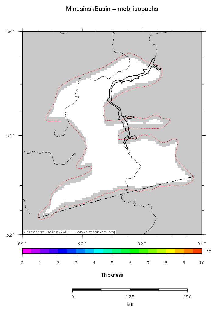 Minusinsk Basin location map