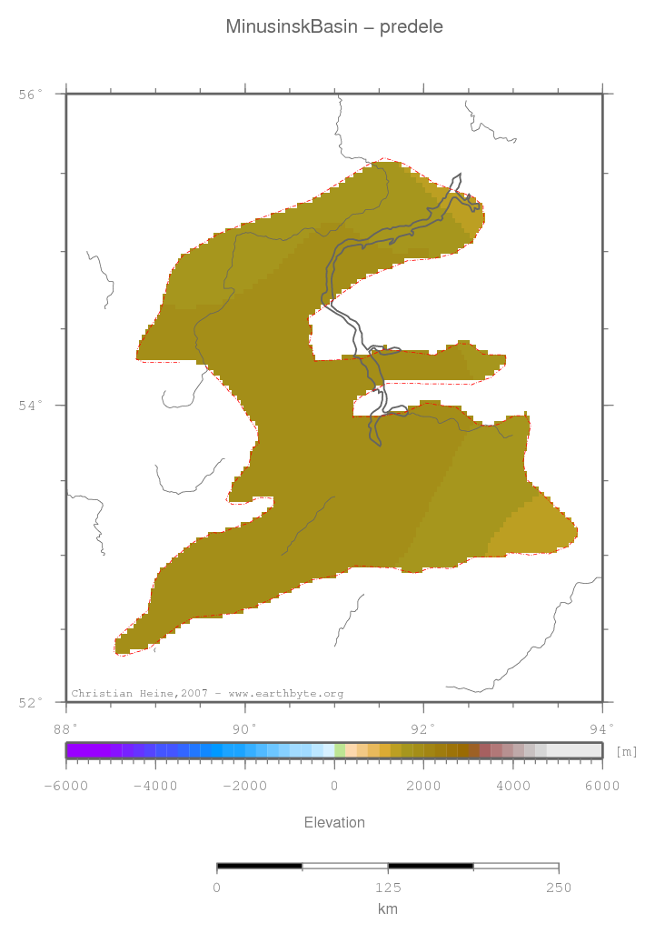 Minusinsk Basin location map