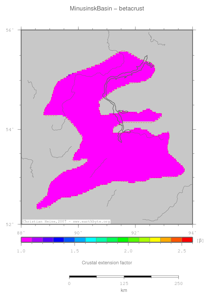 Minusinsk Basin location map