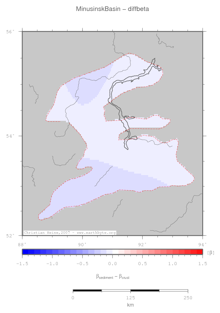 Minusinsk Basin location map