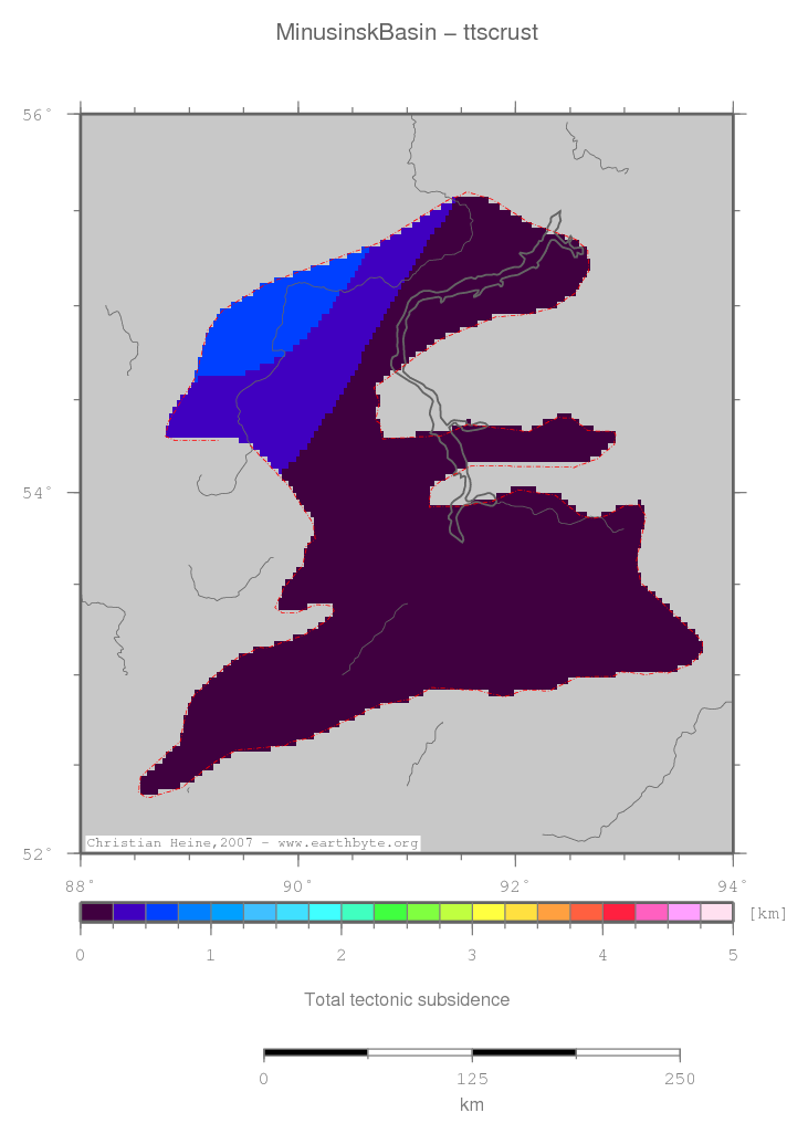 Minusinsk Basin location map