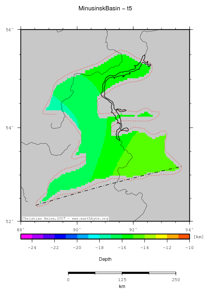 Minusinsk Basin location map