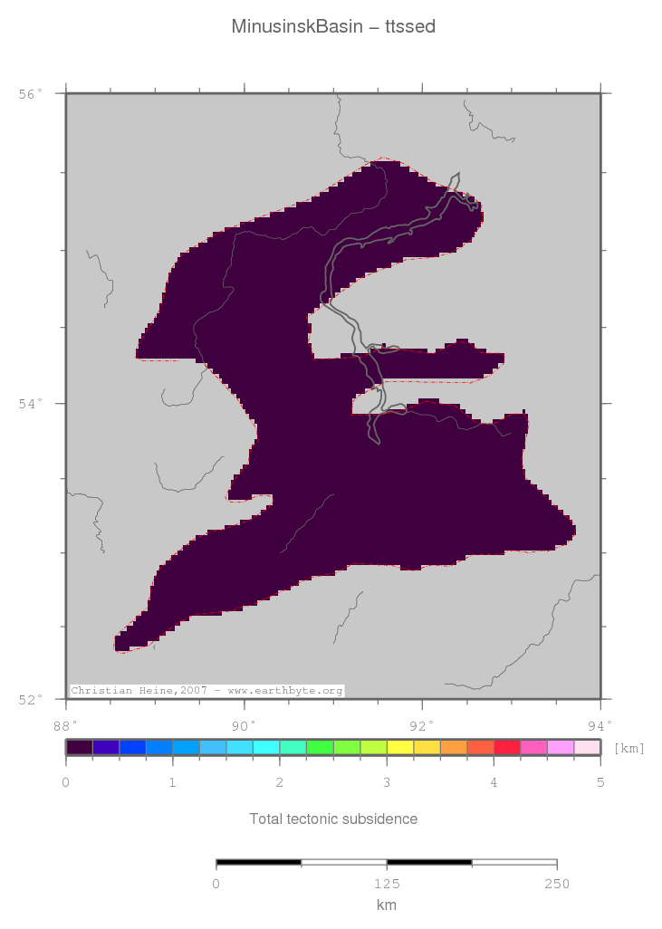 Minusinsk Basin location map