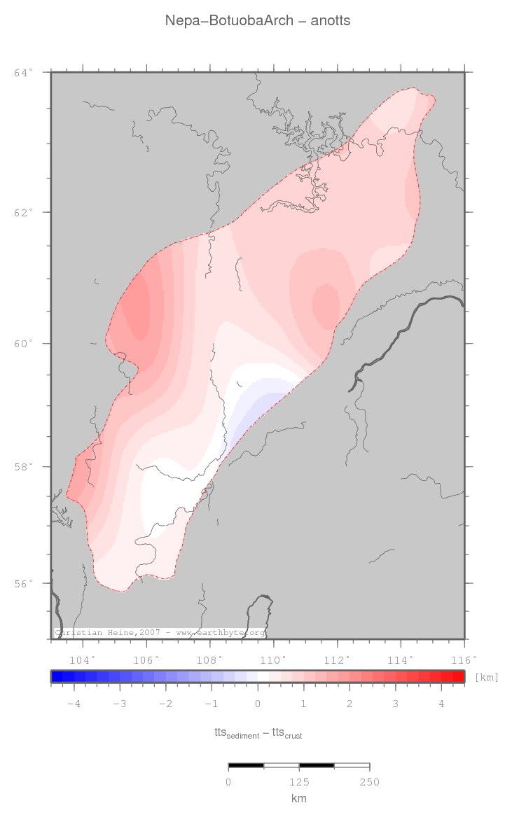 Nepa-Botuoba Arch location map