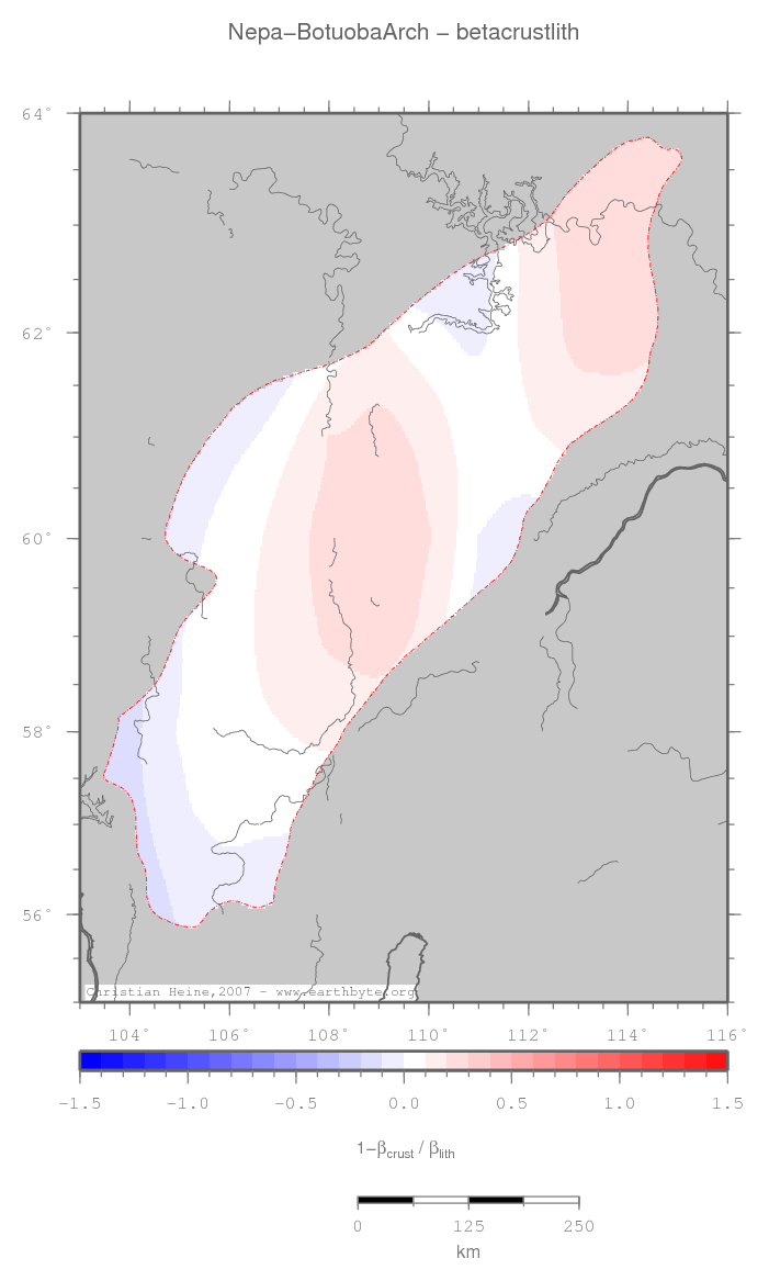 Nepa-Botuoba Arch location map