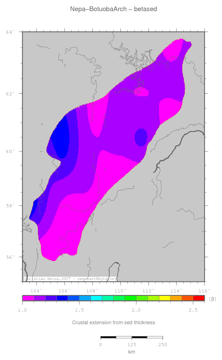 Nepa-Botuoba Arch location map