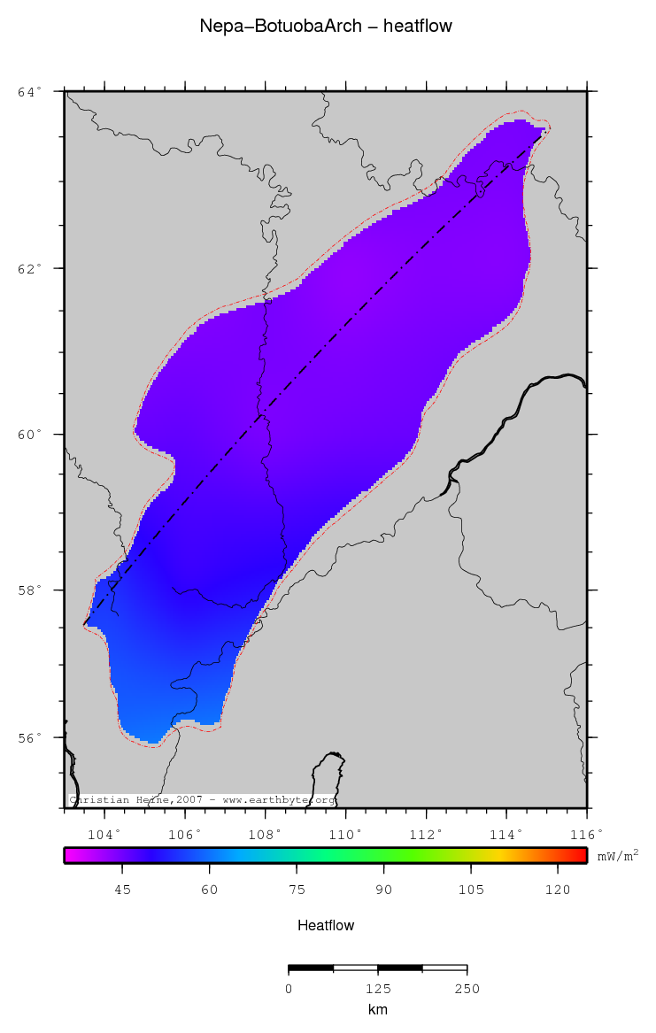 Nepa-Botuoba Arch location map