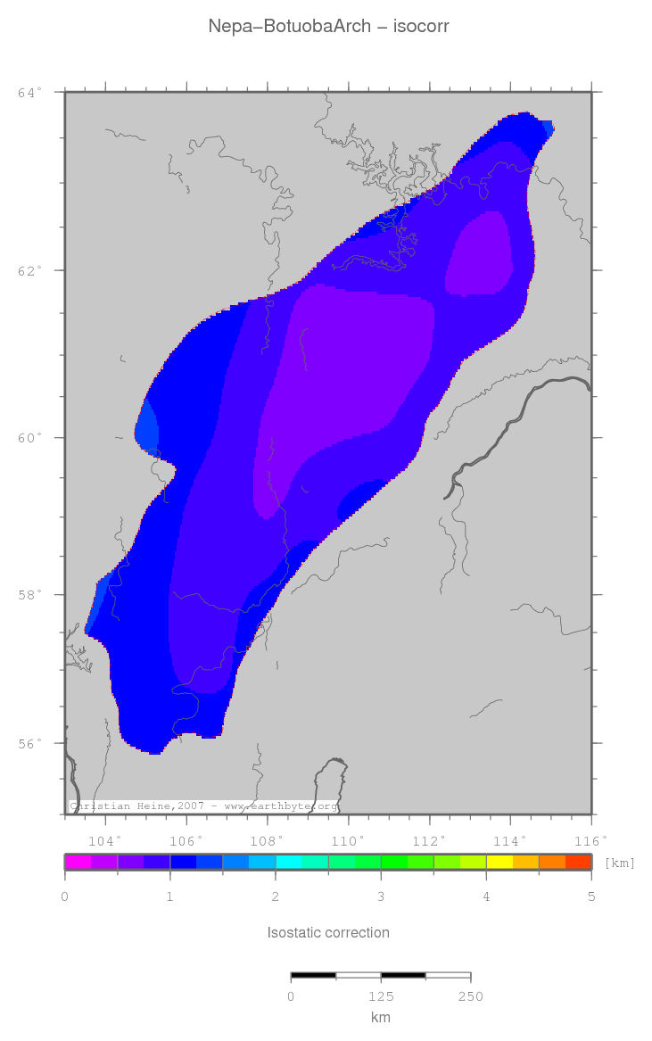 Nepa-Botuoba Arch location map