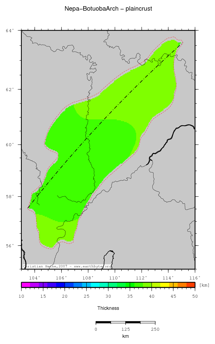 Nepa-Botuoba Arch location map