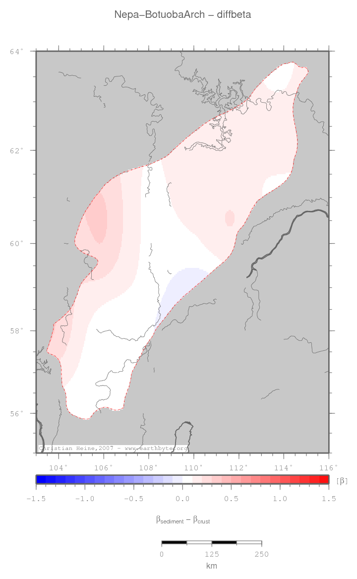 Nepa-Botuoba Arch location map