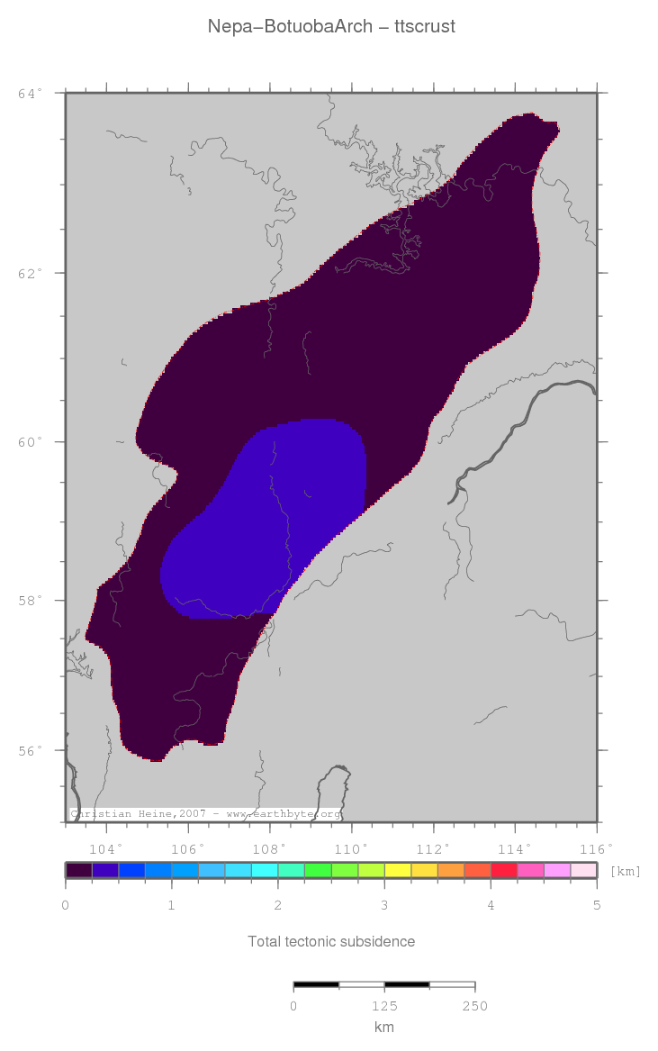 Nepa-Botuoba Arch location map