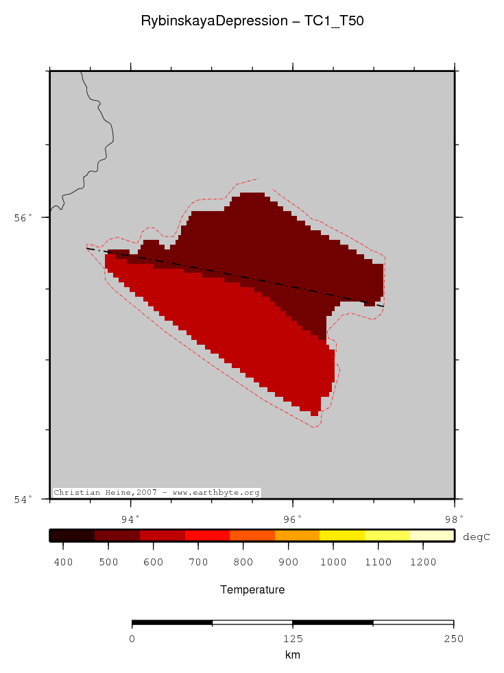 Rybinskaya Depression location map