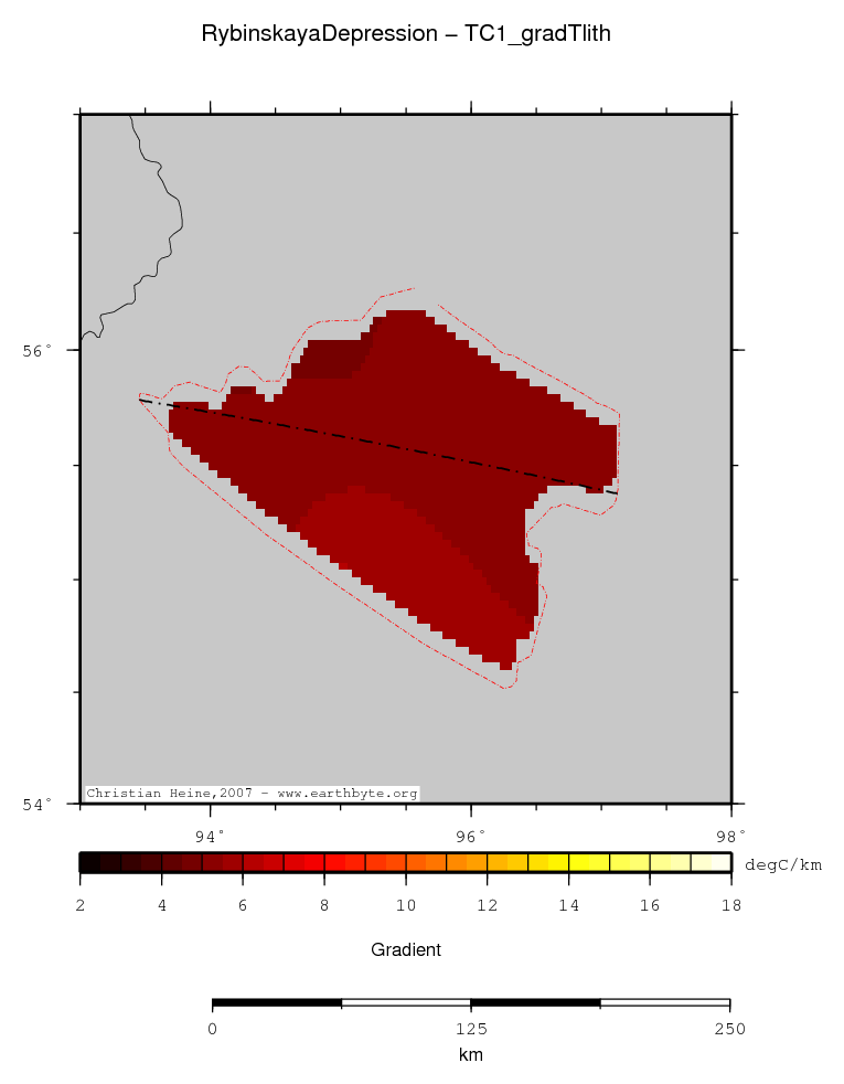 Rybinskaya Depression location map